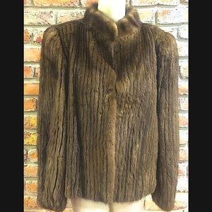 SAGA MINK sheared mink jacket